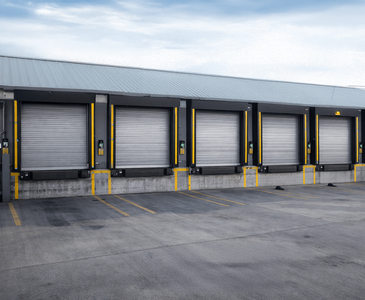 Warehouse loading bay shutters